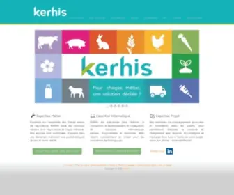 Kerhis.fr(KERHIS. Éditeur de progiciels de gestion intégrée pour les filières agricoles) Screenshot