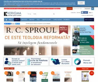 Kerigma.ro(Biblii, literatura si muzica crestine, cadouri, video/dvd, predici) Screenshot