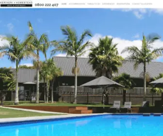 Kerikerihomesteadmotel.co.nz(Kerikeri Accommodation) Screenshot