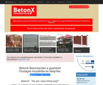 Keritesek.com(BetonX Betonkerítés a gyártótól) Screenshot