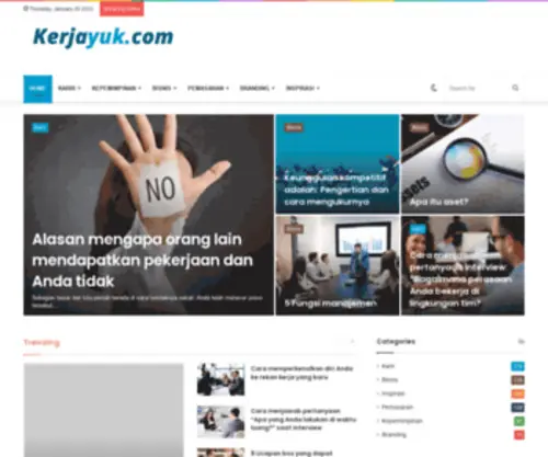 Kerjayuk.com(Situs tentang karir) Screenshot