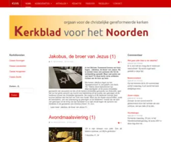 Kerkbladvoorhetnoorden.nl(Het Kerkblad voor het Noorden) Screenshot