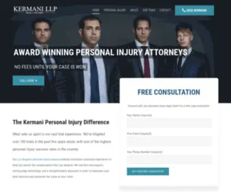 Kermanillp.com(Personal Injury Attorneys) Screenshot