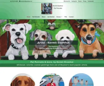 Kermitart.com(Pet Portraits) Screenshot