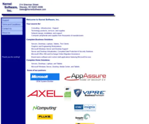 Kernelsoftware.com(Kernel Software) Screenshot