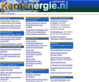 Kernenergie.nl(De site met links naar informatie over kernenergie en nucleaire technologie) Screenshot