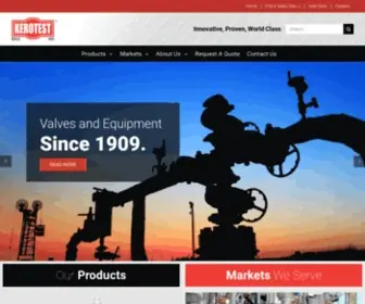 Kerotest.com(Proudly serving the world’s energy markets for more than 100 years) Screenshot