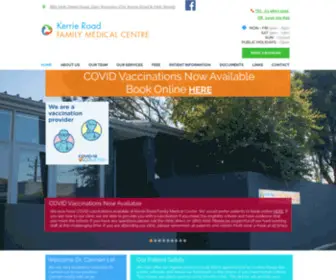 Kerrieroadmedical.com.au(At Kerrie Road medical we care about our patients. Your health) Screenshot