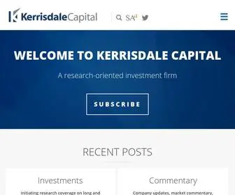 Kerrisdalecap.com(Kerrisdale Capital Home) Screenshot