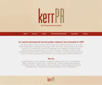 Kerrpr.com(Kerr PR) Screenshot