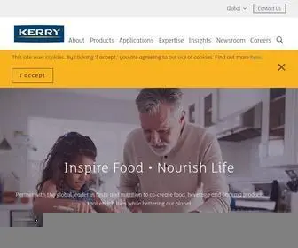 Kerry.com(Kerry Taste and Nutrition Ingredients and Expertise) Screenshot