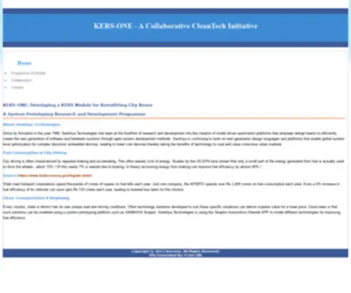 Kersone.com(A Collaborative CleanTech Initiative) Screenshot