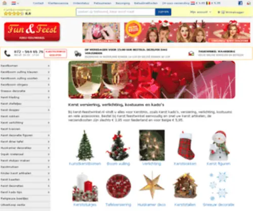 Kerst-Feestwinkel.nl(Kerst versiering) Screenshot