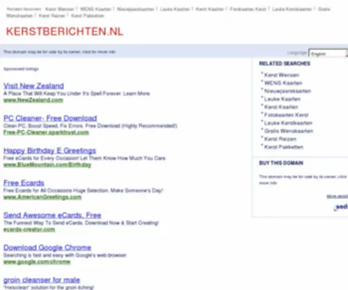 Kerstberichten.nl(De beste bron van informatie over kerst) Screenshot