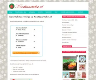 Kerstkaarttekst.nl(Kerst teksten en kerstwensen voor) Screenshot