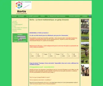 Kertis.fr(Le tiercé mathématique) Screenshot