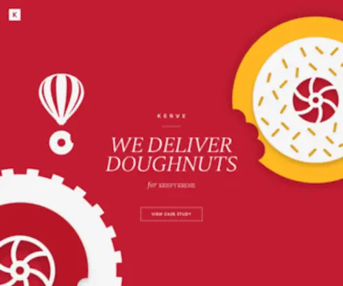 Kerve.co.uk(We help brands and agencies build customer affinity through creative technology. We build mind) Screenshot
