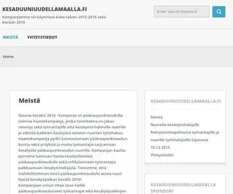 Kesaduuniuudellamaalla.fi(Kesäduuni) Screenshot