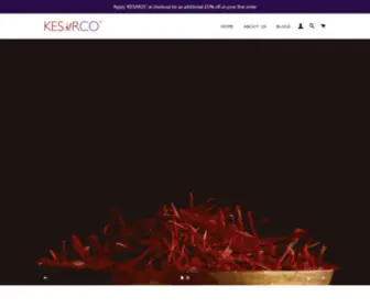 Kesarco.com(GI tagged Kashmiri Saffron) Screenshot