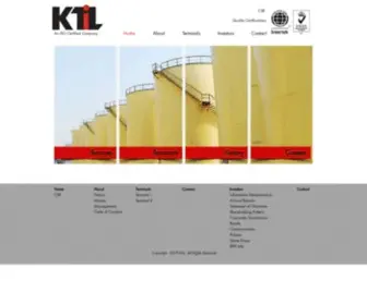 Kesarinfra.com(Kesar terminals) Screenshot