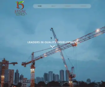 Kesarlands.com(Real Estate Developer) Screenshot