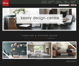 Kesay.ca(Winnipeg's design centre destination) Screenshot