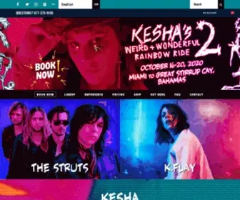 Keshasrainbowcruise.com(Kesha's Weird & Wonderful Rainbow Ride) Screenshot