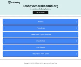 Keshavsmaraksamiti.org(Welcome Shree Keshav Smarak Samiti) Screenshot