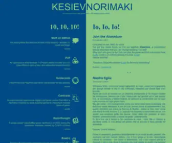 Kesiev.com(Kesiev Norimaki) Screenshot