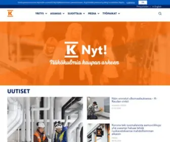 Kesko.fi(Kesko on suomalainen kaupan alan edelläkävijä. keskossa ja k) Screenshot