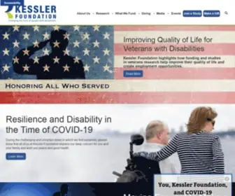 Kesslerfoundation.org(Kessler Foundation) Screenshot