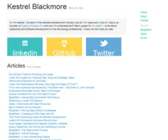 Kestrelblackmore.com(Kestrel Blackmore) Screenshot