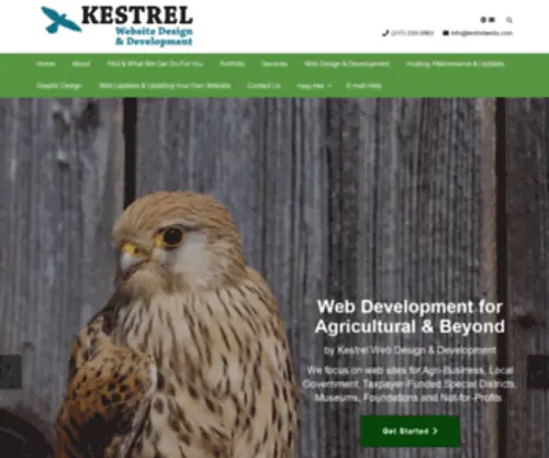 Kestreltech.com(Kestrel Website Design in central Illinois) Screenshot