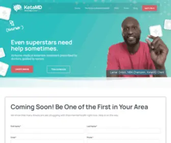 Ketamd.com(At-home ketamine treatment) Screenshot