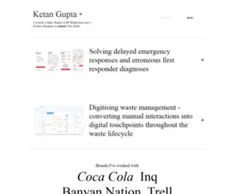 Ketan-Gupta.in(Product Designer) Screenshot