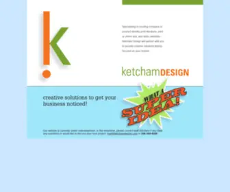 Ketchamdesign.com(Graphic design services from Ketcham Design Seattle) Screenshot