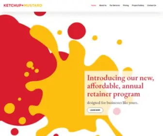 Ketchup-AND-Mustard.com(Design & Content Marketing Agency) Screenshot