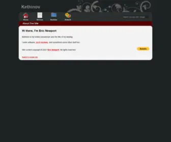 Kethinov.com(About This Site) Screenshot