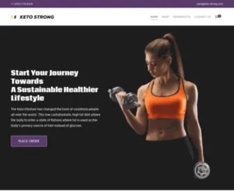 Keto-Strong.com(Start your journey towards a sustainable healthier lifestyle) Screenshot