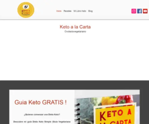 Ketoalacarta.com(Dieta Keto Vegetariana) Screenshot