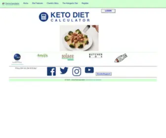 Ketodietcalculator.org(Application to calculate and maintain ketogenic diet information) Screenshot