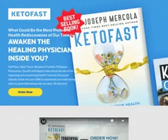 Ketofast.com(Dr. Mercola's Ketofast book) Screenshot