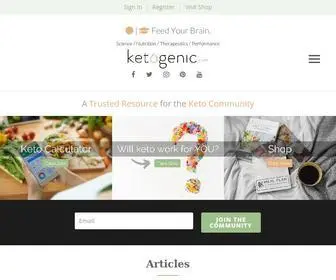 Ketogenic.com(Succeed & Sustain a Keto Diet) Screenshot