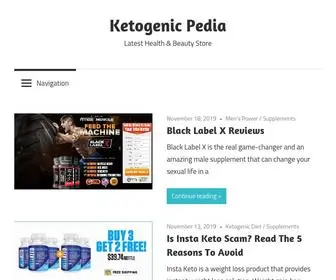 KetogenicPedia.com(Ketogenic Pedia) Screenshot