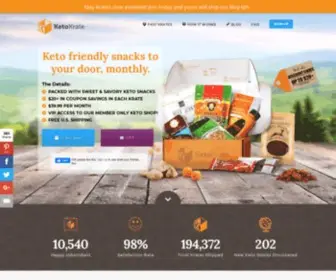 Ketokrate.com(Discover The Best Monthly Keto Snack Box) Screenshot