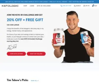 Ketologic.com(Ketogenic Diet and Lifestyle Site) Screenshot