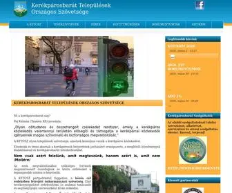 Ketosz.hu(Kerékpárosbarát Települések Országos Szövetsége) Screenshot