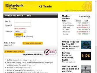 Ketrade.com.sg(Online Stock Trading Singapore) Screenshot