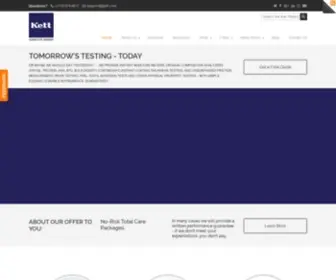 Kett.com(Test Equipment and Measurement Instruments by Kett) Screenshot