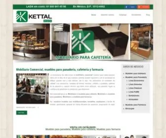 Kettal.com.mx(Mobiliario comercial) Screenshot